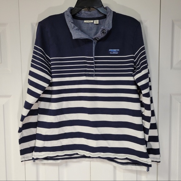 L.L. Bean Soft Rugby Pullover women’s size medium - Picture 2 of 4